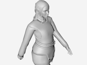 elf statue Modello 3D
