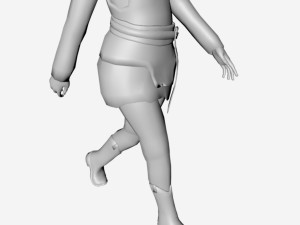 elf statue Modello 3D