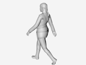 elf statue Modello 3D