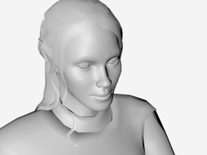 elf statue Modello 3D