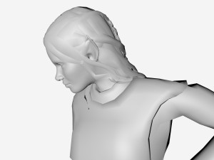 elf statue 3D 模型