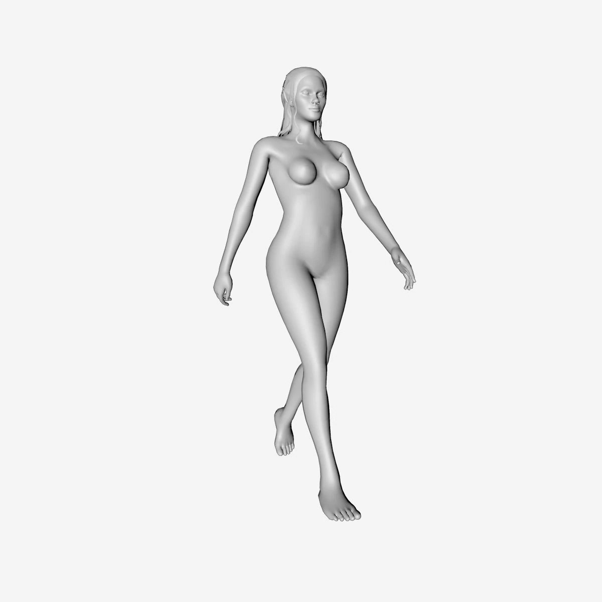 elf statue 3D Model .c4d .max .obj .3ds .fbx .stl .blend