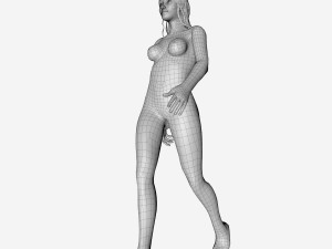 elf statue Modèle 3D