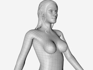 elf statue Modèle 3D