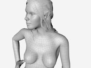 elf statue Modelo 3D