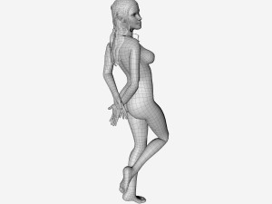 elf statue Modèle 3D