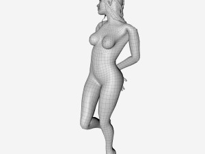 elf statue Modèle 3D