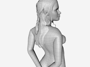 elf statue Modèle 3D