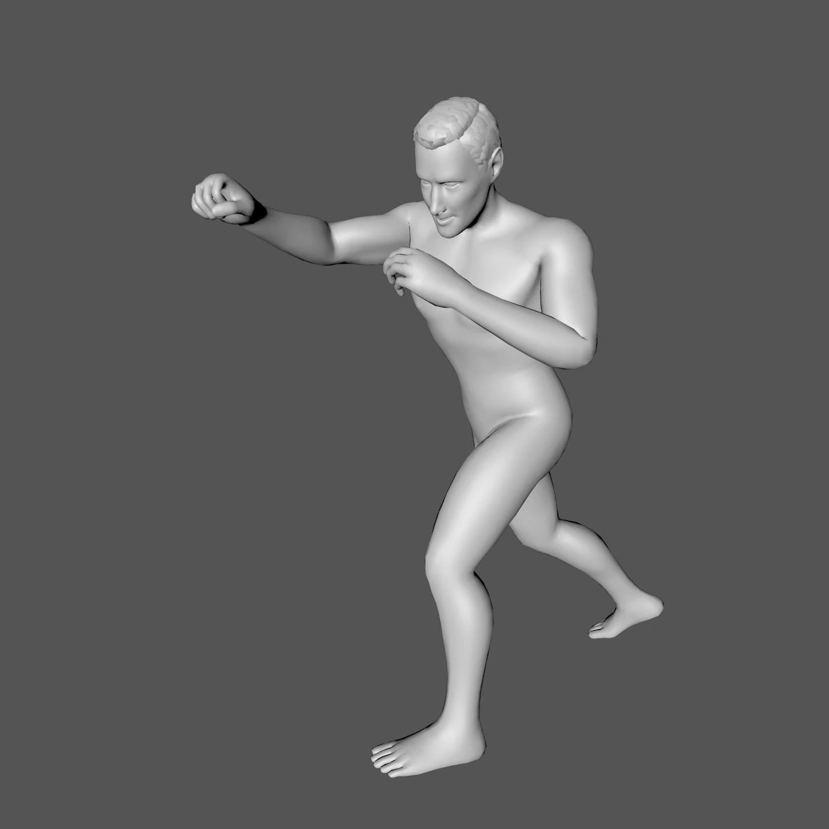 decorative man sculpture 3D Model .c4d .max .obj .3ds .fbx .stl .blend 