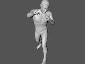 decorative man sculpture 3D 모델