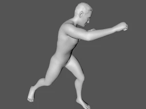 decorative man sculpture 3D Model