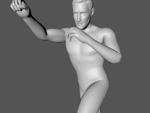 decorative man sculpture 3D 모델