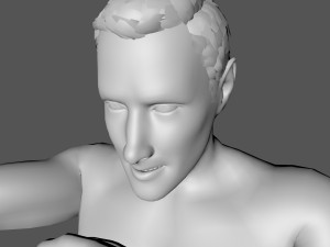 decorative man sculpture 3D 모델