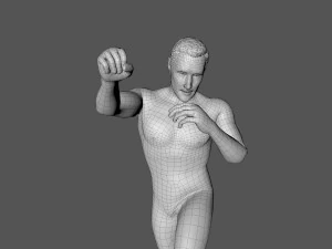 decorative man sculpture 3D Model