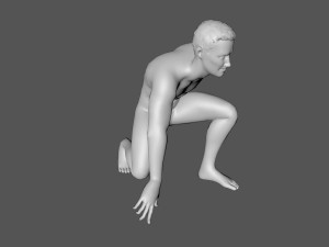 decorative man sculpture 3D Model