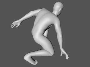 decorative man sculpture 3D Model