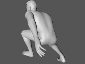 decorative man sculpture 3D Model
