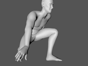 decorative man sculpture 3D Model