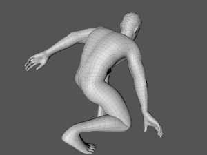 decorative man sculpture 3D Model