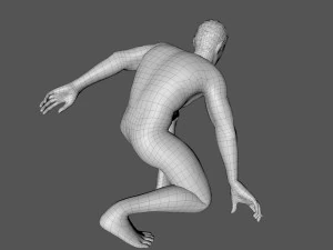 decorative man sculpture 3D Model