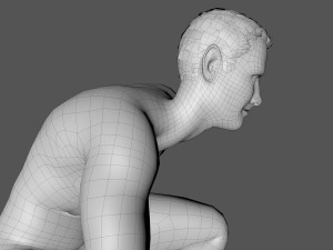 decorative man sculpture 3D Model