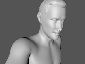decorative man sculpture 3D 모델