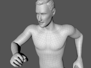 decorative man sculpture 3D 모델