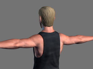 animated man -rigged 3d game character 3D Model