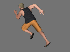 animated man -rigged 3d game character 3D Model
