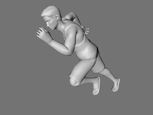 decorative man sculpture 3D Model