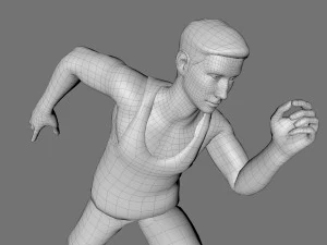 decorative man sculpture 3D Model