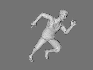 decorative man sculpture 3D Model