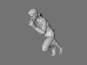 decorative man sculpture 3D Model