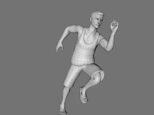 decorative man sculpture 3D Model