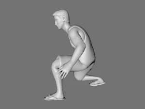 decorative man sculpture 3D Model