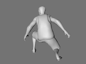 decorative man sculpture 3D Model