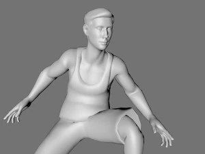 decorative man sculpture 3D Model
