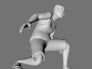 decorative man sculpture 3D Model