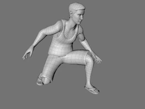 decorative man sculpture 3D Model