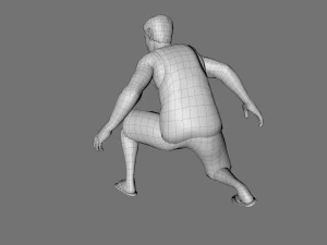 decorative man sculpture 3D Model