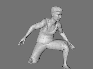 decorative man sculpture 3D Model