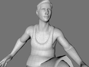 decorative man sculpture 3D Model
