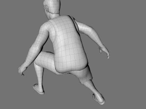 decorative man sculpture 3D Model