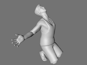 decorative man sculpture 3D Model