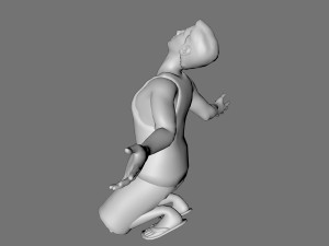 decorative man sculpture 3D Model