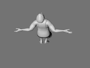 decorative man sculpture 3D Model