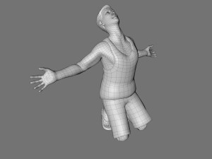 decorative man sculpture 3D Model
