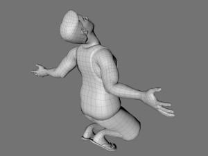 decorative man sculpture 3D Model