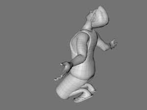decorative man sculpture 3D Model