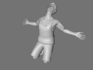decorative man sculpture 3D Model